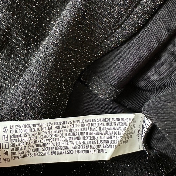 forever 21 sparkle black crop long sleeve small - Picture 4 of 5